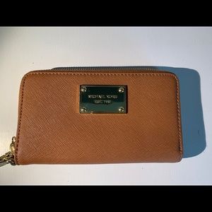 Brown leather Michael Kors wallet